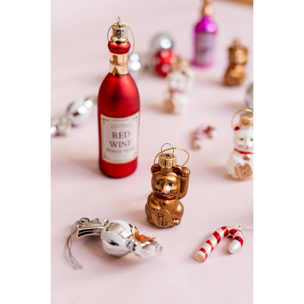 Skleněné vánoční ozdoby v sadě 4 ks Candy Cane – Sass & Belle-image-1