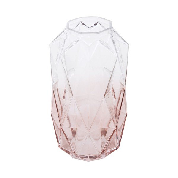 Růžová skleněná váza (výška 28 cm) Brice – Premier Housewares-image-3