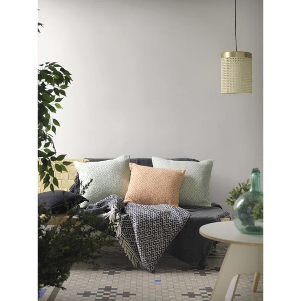 Tmavě béžový pléd s podílem bavlny Euromant Agave, 140 x 180 cm-image-2