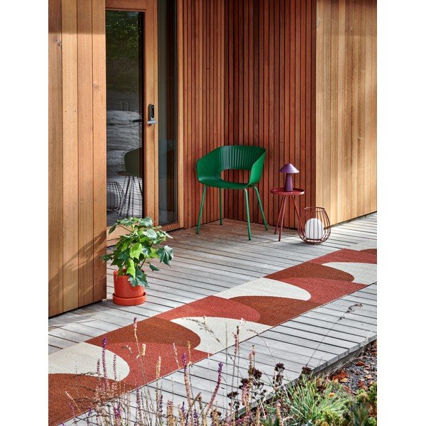 Vnitřní a venkovní běhoun v cihlové barvě 70x270 cm Hill Brick Rust – Pappelina-image-1