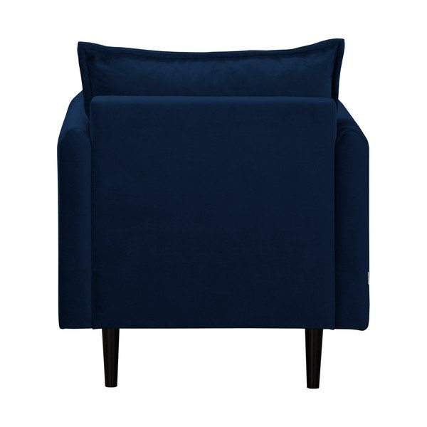 Tmavě modré sametové křeslo Juli – Ropez-image-3