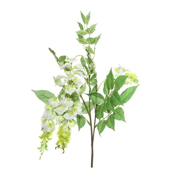 Umělá květina s bílými květy Ixia Beancurd, výška 93 cm