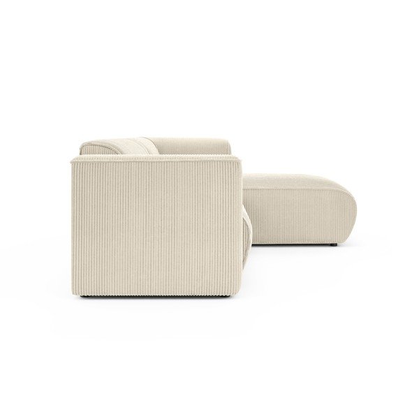 Béžová manšestrová rohová pohovka (pravý roh/s lenoškou) Merid  – Ropez-image-3