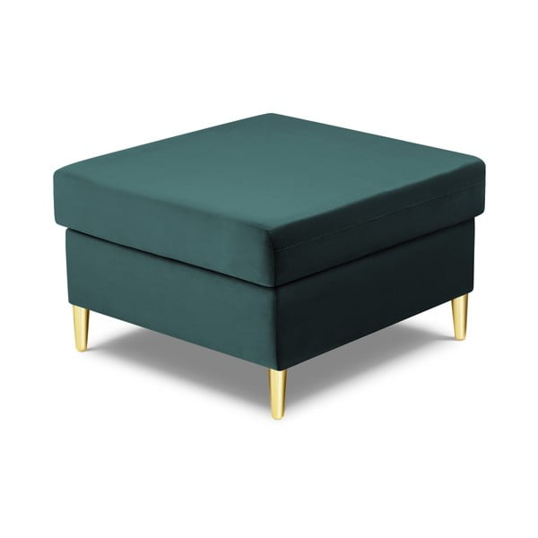 Sametová podnožka v petrolejové barvě Kyoto – Cosmopolitan Design-image-2