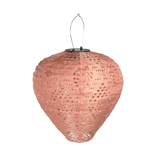 Růžová venkovní solární LED lucerna (výška 30 cm) Greatham – House Nordic