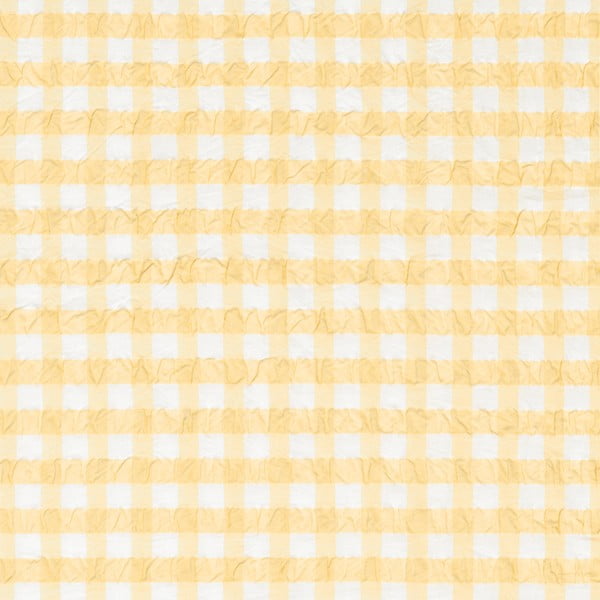 Žluto-bílé krepové povlečení na jednolůžko 140x200 cm Bæk&Bølge – JUNA-image-2