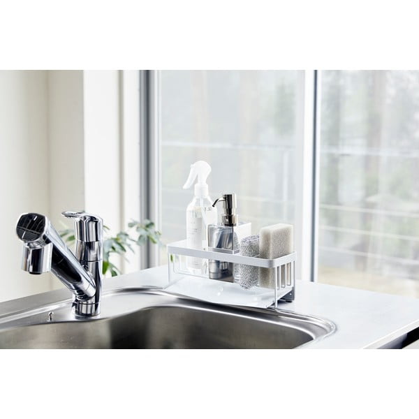 Bílý kovový stojánek ke dřezu Yamazaki Tower-image-4