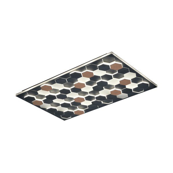 Černé LED stropní svítidlo s hlasovým ovládáním/s ovládáním pomocí mobilní aplikace s kovovým stínidlem 70x115 cm Cifavo – CINQUE-image-4