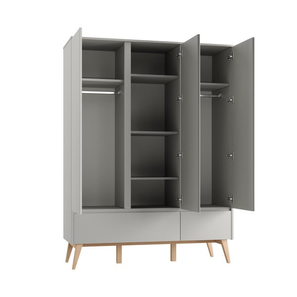 Šedá dětská šatní skříň 149x52,5 cm Swing – Pinio-image-4