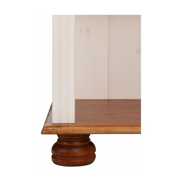 Knihovna z borovicového dřeva v bílo-přírodní barvě 70x181 cm Ella – Støraa-image-4