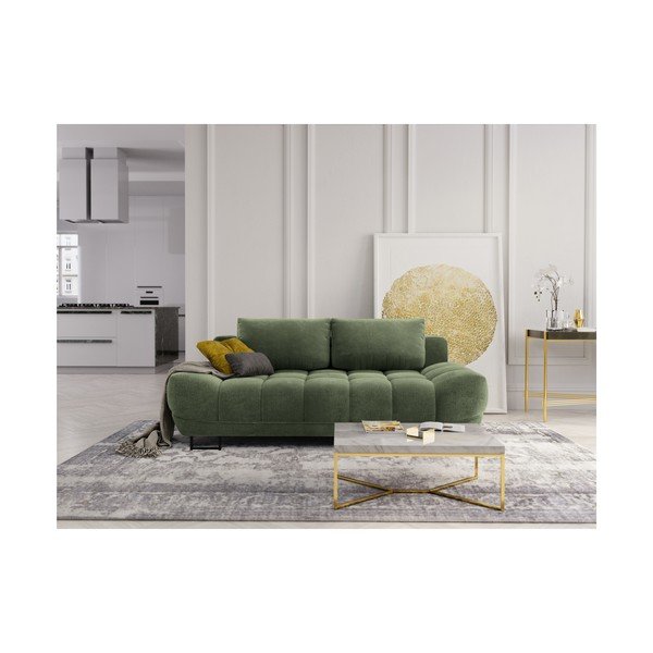 Zelená třímístná rozkládací pohovka Windsor & Co Sofas Cumulus-image-1