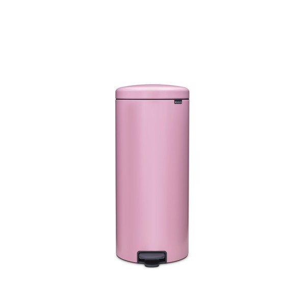 Růžový nášlapný ocelový odpadkový koš 30 l NewIcon – Brabantia
