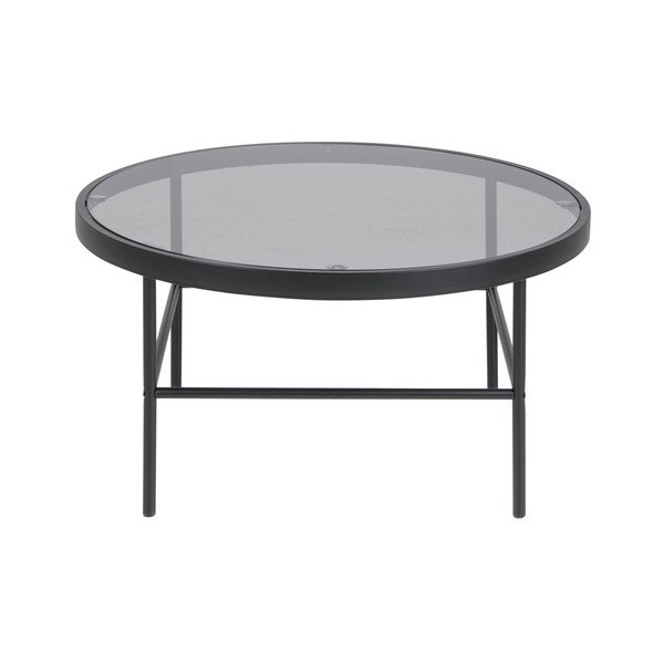 Černý kulatý konferenční stolek ø 80 cm Hoya - Actona-image-2