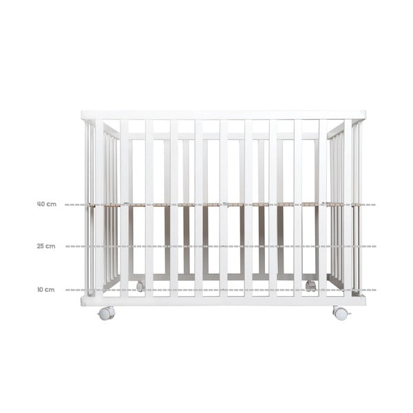 Bílá dětská ohrádka 100x75 cm Roba style – Roba-image-3