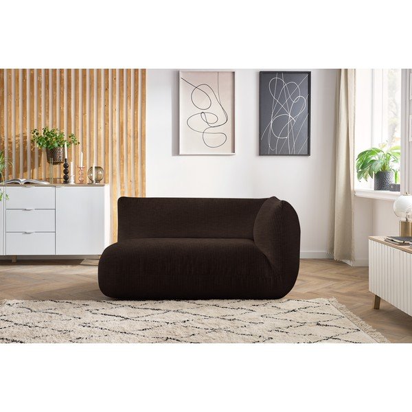Tmavě hnědý manšestrový modul pohovky (pravý roh) Lecomte – Bobochic Paris-image-4