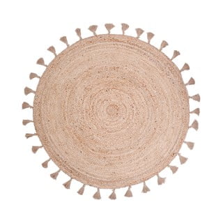 Přírodní ručně vyrobený jutový koberec Nattiot Else, ø 140 cm