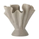 Béžová ručně vyrobená váza z kameniny Plier – Bloomingville