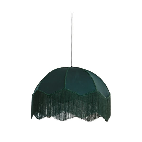 Závěsné svítidlo v petrolejové barvě s textilním stínidlem ø 60 cm Malacia – Light & Living