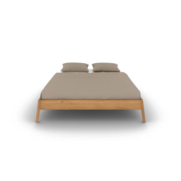 Dvoulůžková postel z dubového dřeva v přírodní barvě 160x200 cm Twig – The Beds-image-2