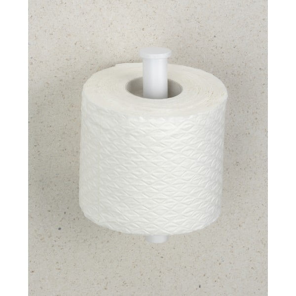 Bílý samodržící držák na toaletní papír z nerezové oceli Orea – Wenko-image-1