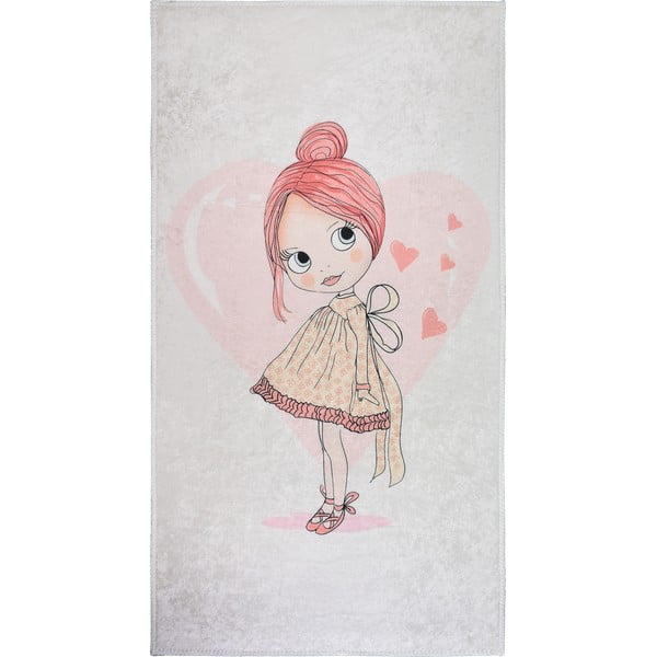 Světle růžový dětský koberec 80x150 cm Lovely Girl – Vitaus