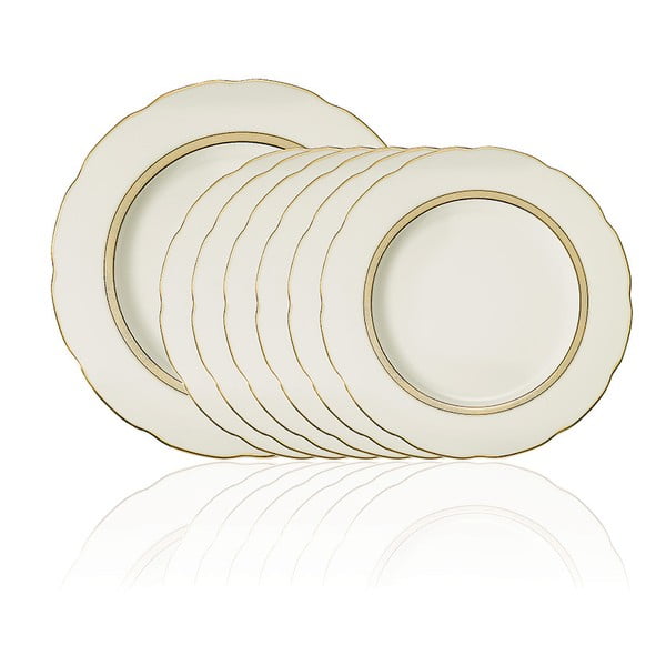 Set 7 porcelánových talířů Ermilos