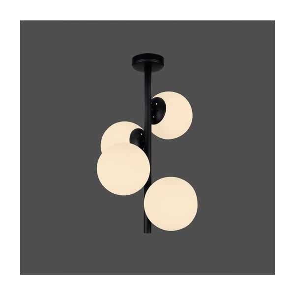 Černé závěsné svítidlo Squid Lighting Owl, výška 53 cm-image-1