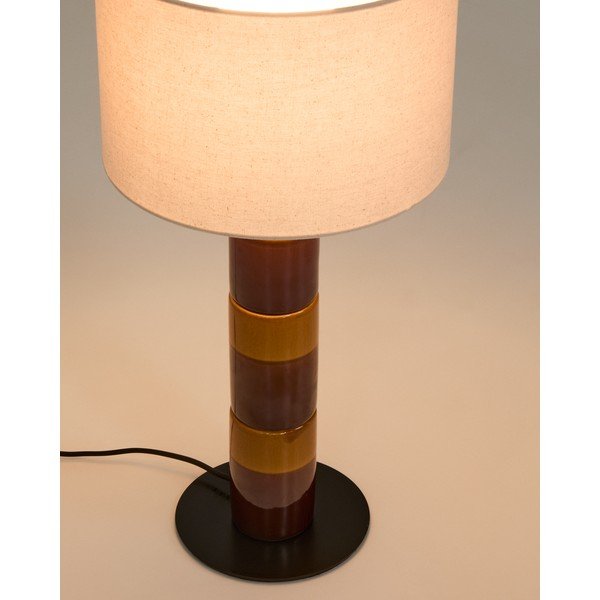 Stolní lampa s textilním stínidlem (výška 61,5 cm) Mavran – Kave Home-image-2