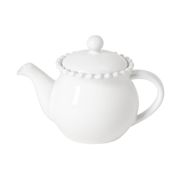 Bílá kameninová konvice na čaj se sítkem 500 ml Pearl – Costa Nova
