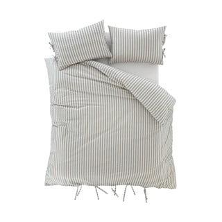 Modré povlečení na dvoulůžko 200x200 cm Zanzibar Stripe – Pineapple Elephant