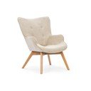 Béžové manšestrové křeslo Niko – Ropez