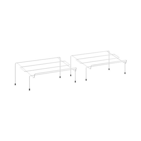 Sada 2 bílých botníků z nerezové oceli Metaltex Cipok-image-4