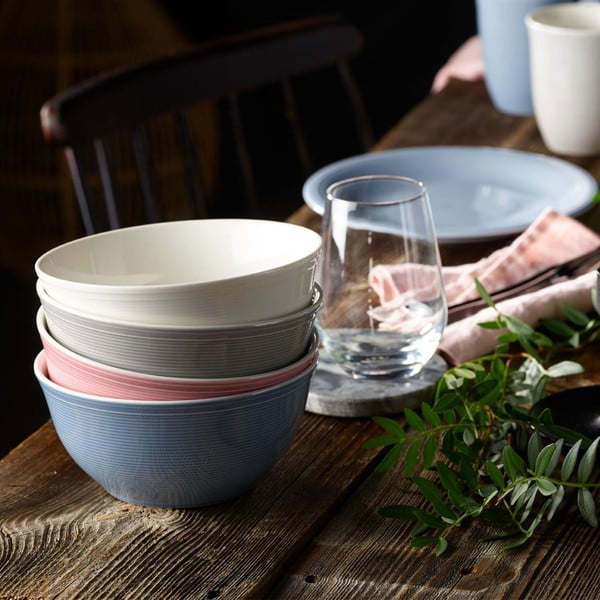 Bílo-modrá porcelánová miska Villeroy & Boch Like Color Loop, 750 ml-image-3