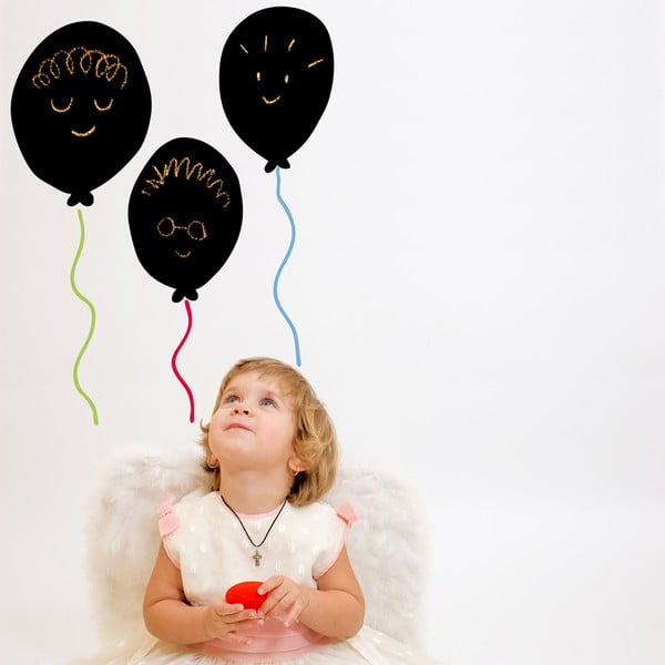 Samolepka Balloons blackboard 57,5x41 cm