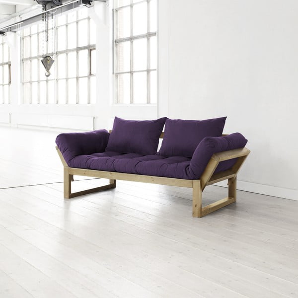 Sofa Edge purple/natural