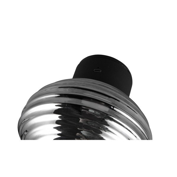 Tmavě šedé skleněné LED nástěnné svítidlo na USB ø 15,5 cm Earl – Reality-image-4