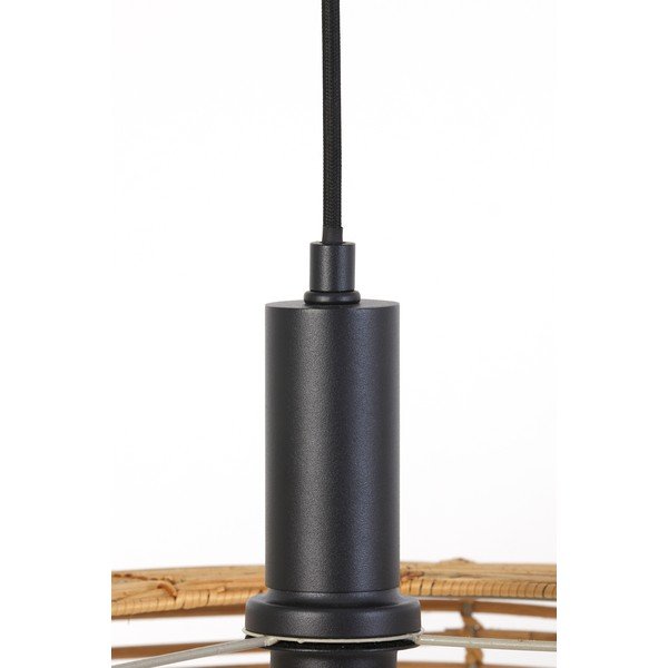 Stropní svítidlo v přírodní barvě s ratanovým stínidlem ø 50 cm Milan – Light & Living-image-4