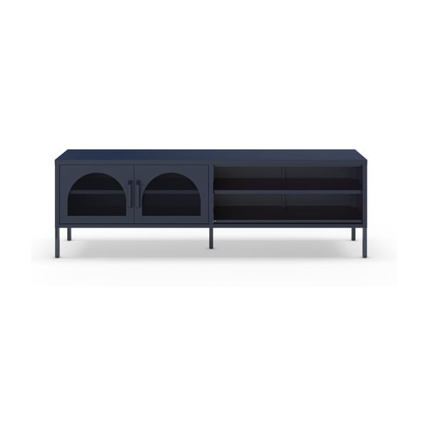 Tmavě modrý TV stolek 160x50 cm Diora – Marckeric