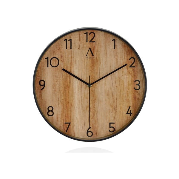 Nástěnné hodiny Andrea House Wood Effect, 30 cm