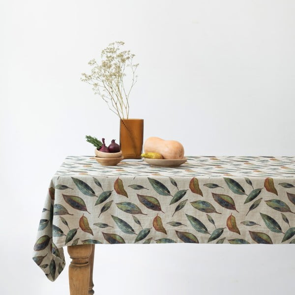 Lněný ubrus 140x140 cm Golden Fall – Linen Tales