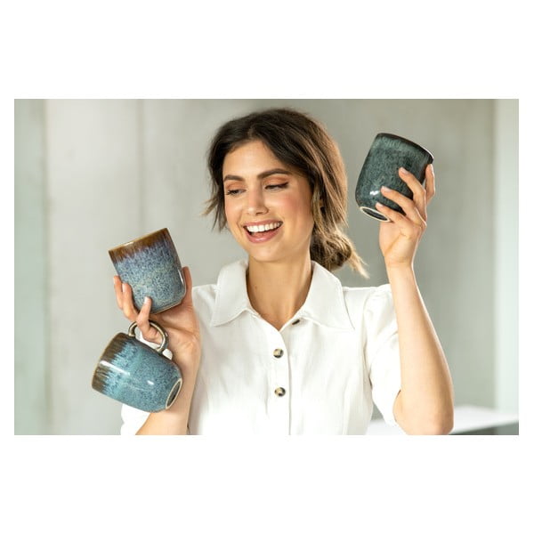 Tyrkysovo-hnědý kameninový hrnek Villeroy & Boch Like Lave, 400 ml-image-4