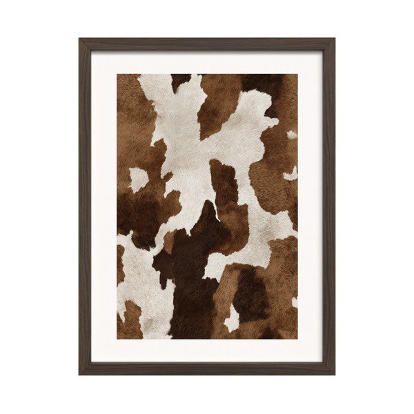 Tištěný obraz s rámem 30x40 cm Cowhide – Styler