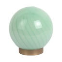 Světle zelená stolní lampa se skleněným stínidlem (výška 17 cm) Summer Globe – Leitmotiv