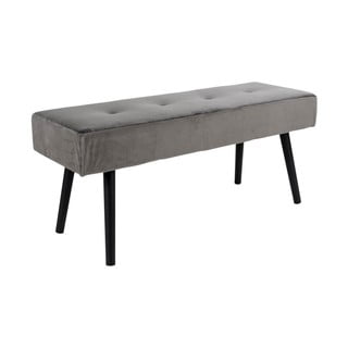 Šedá sametová lavice Bonami Essentials Skiby