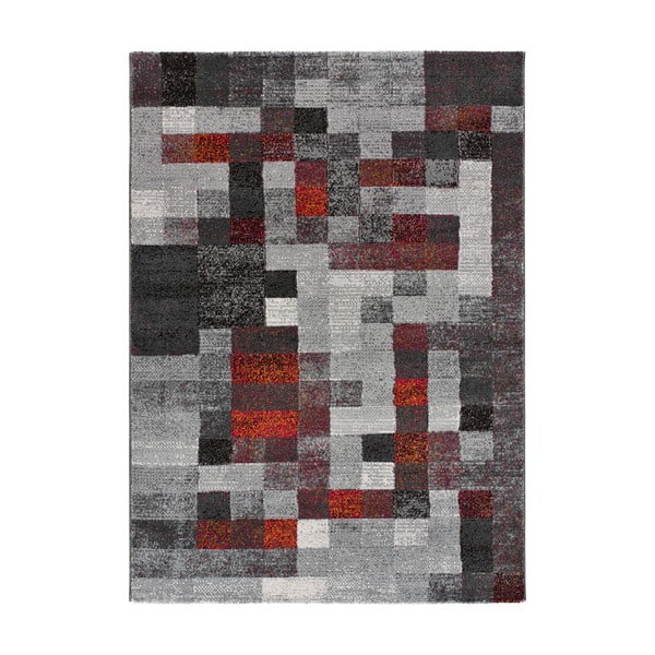 Červeno-šedý koberec 133x190 cm Fusion – Universal