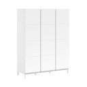 Bílá dětská šatní skříň 149x196x58 cm Eva – Vipack
