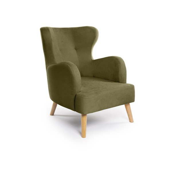 Zelené křeslo ušák Noemye – Bonami Selection