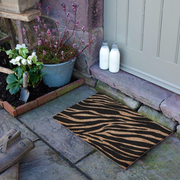 Rohožka z kokosového vlákna 40x60 cm Zebra – Artsy Doormats-image-3