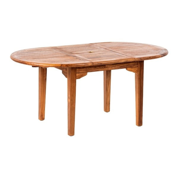 Rozkládací zahradní stůl z teakového dřeva Massive Home Rosaline, délka 160 cm