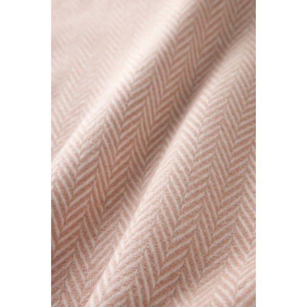 Růžový pléd s podílem bavlny Euromant Skyline, 140 x 180 cm-image-3